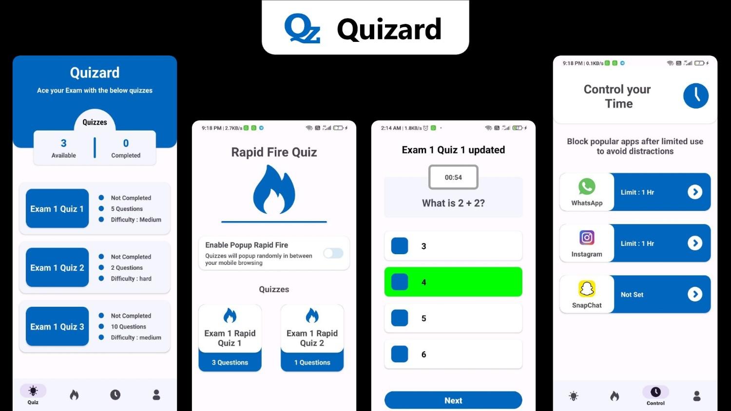 Quizard — Competitive Exam Quiz Android App